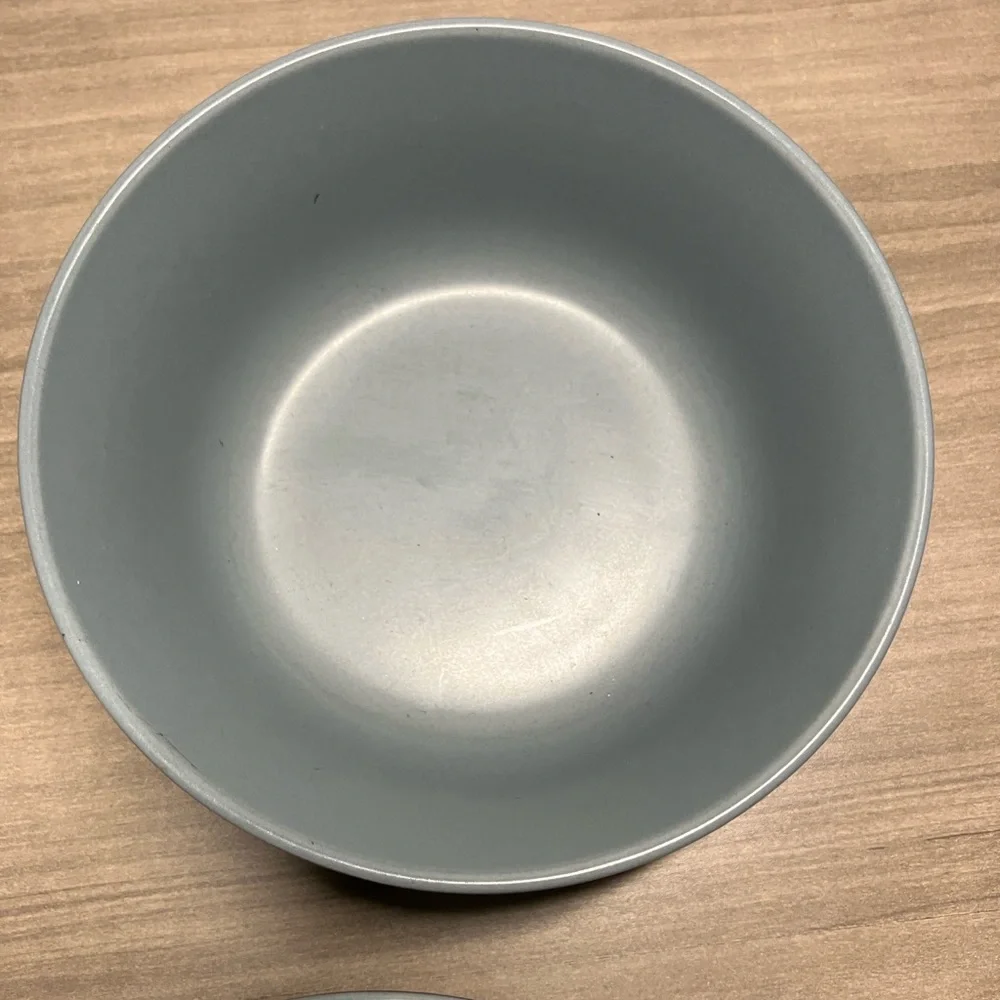 2 IKEA Matte Gray 5 5/8” Cereal Bowls # 12011